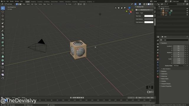 how to use the intersect (boolean) in edit mode | Blender 2.8 смотреть онлайн