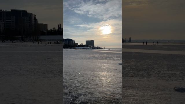 Выход на лёд на Волге в Самаре. смотреть онлайн