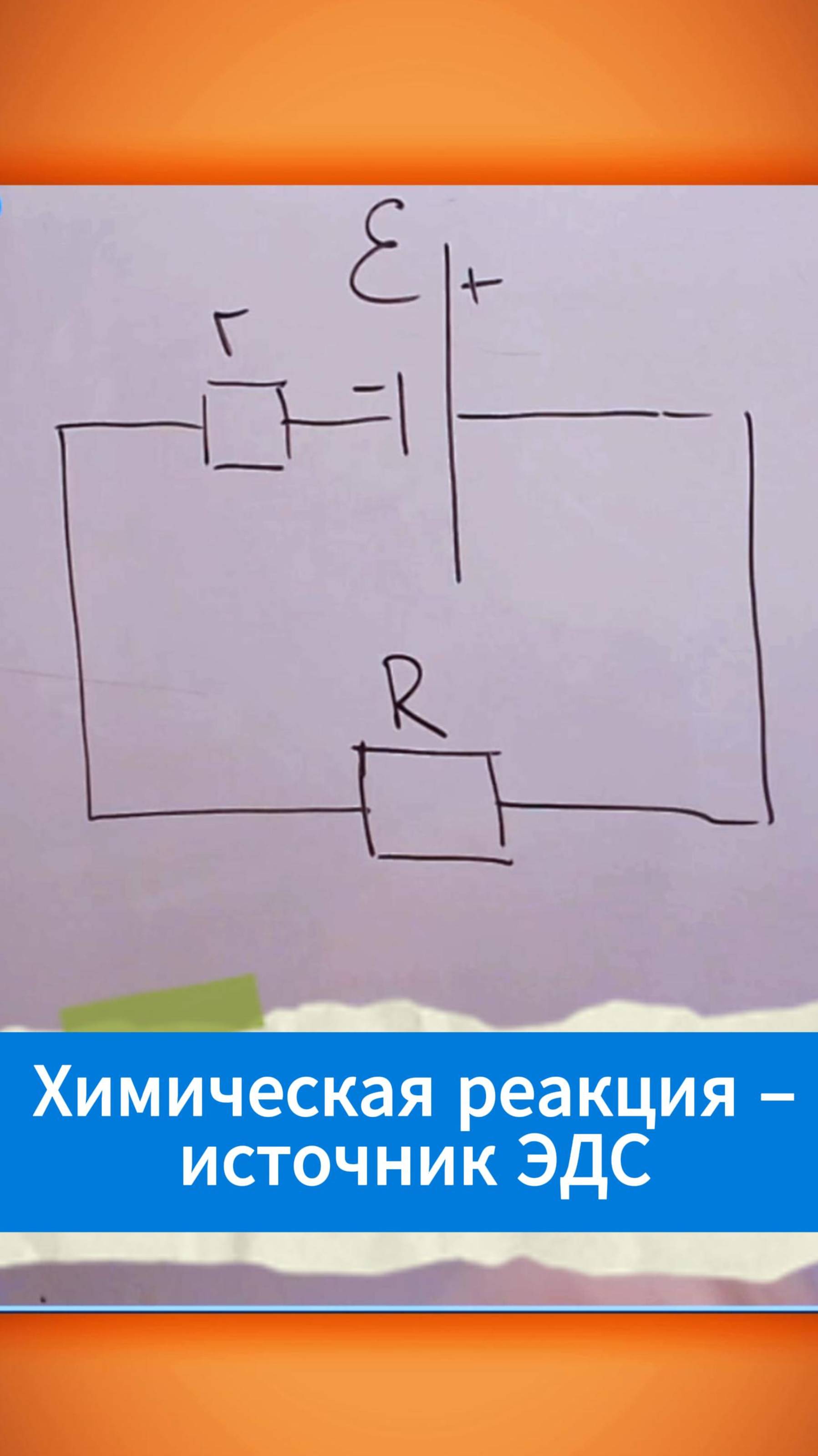 Химическая реакция- источник ЭДС смотреть онлайн