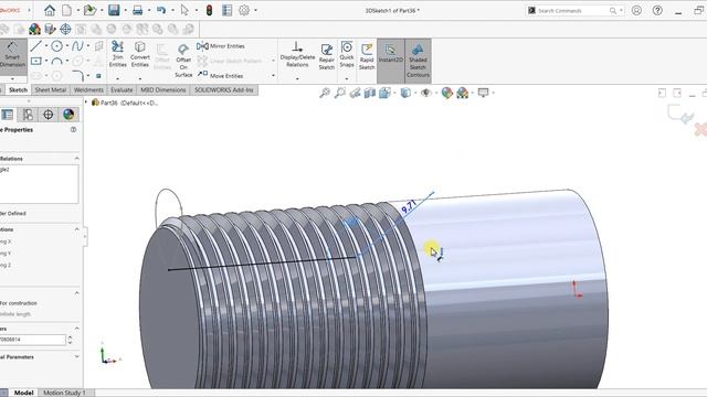 How to design M20 Tap bit in Solidworks | Solidworks Tutorial смотреть онлайн