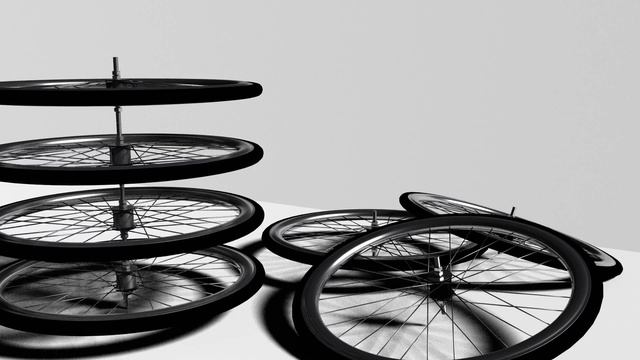 bicycle wheels, Blender animation смотреть онлайн