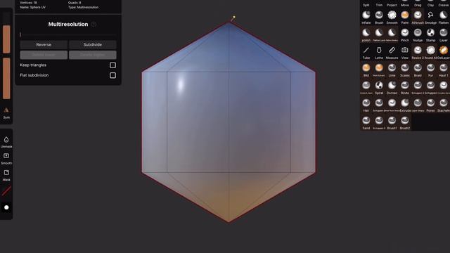 Nomad Sculpt - Polygon Primitive numbers between 6 - divisions (V1.65 -3.4.2022) смотреть онлайн