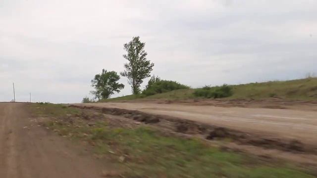 Трасса перед въездом в Луганскую область