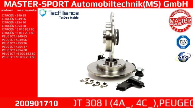 200901710 | BRAKE SET | Master-Sport-Automobiltechnik (MS) GmbH смотреть онлайн