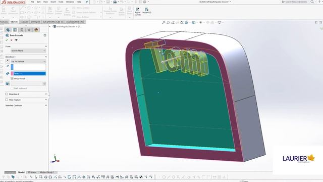 SolidWorks for Non-Engineers and Absolute Beginners, lesson 2g - Laurier Science Maker Lab смотреть онлайн