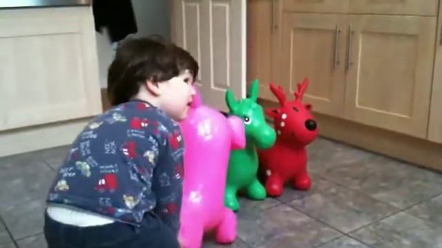 HAPPY HOPPERZ HAVE A MORNING BOUNCE IN THE KITCHEN