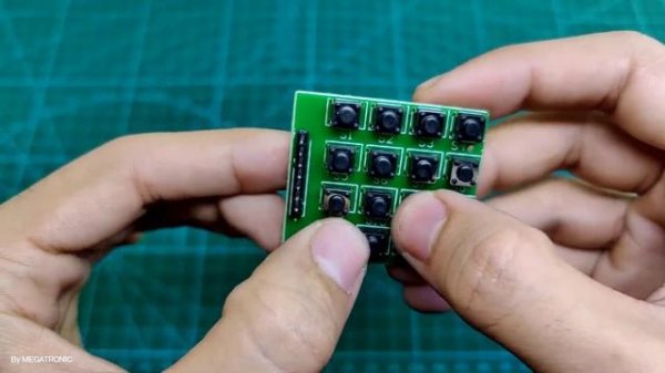 KEY16B-C46F11B | 4x4 Matrix 16 Keypad Keyboard Button Tool for Arduino