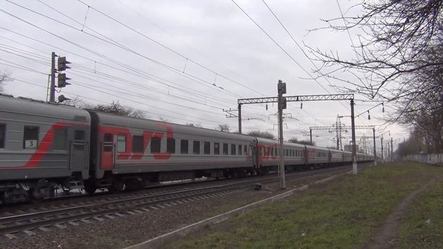 Электровоз ЭП1М-750 с поездом №382 Москва — Грозный смотреть онлайн