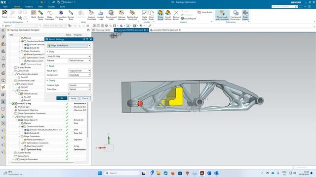 How to use NX2312 topology optimization, using exclude geometries, shell options & symmetry options смотреть онлайн