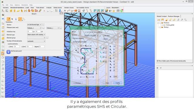 ConSteel software - Steel & composite cross sections (French) смотреть онлайн