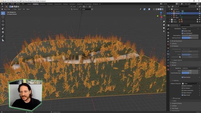 Blender 2.9+ Tutorial -- Grass Particles via Weight Painting | Quixel Bridge Assets (Intermediate) смотреть онлайн