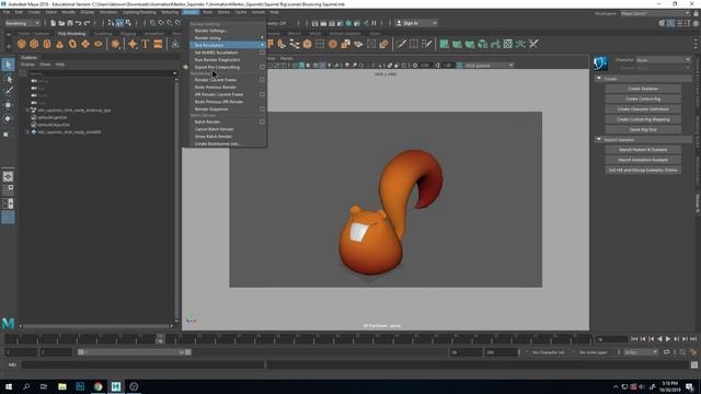 Exporting a Maya Image Sequence and Converting it to a Movie смотреть онлайн