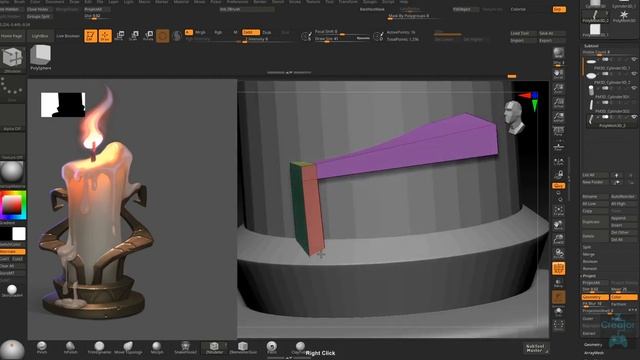 Candle Modeling In Zbrush - Part 01 - Hindi - Basic Modelling in Zbrush смотреть онлайн