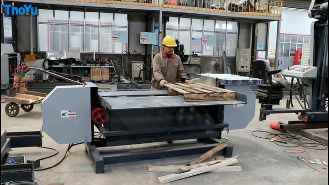 Pallet disassembly machine смотреть онлайн