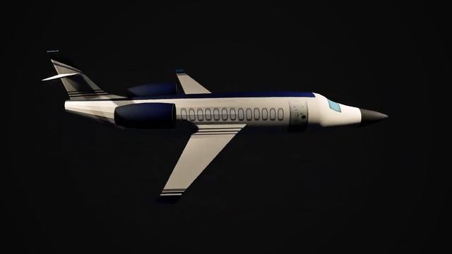 Passenger Plane 3D Model смотреть онлайн