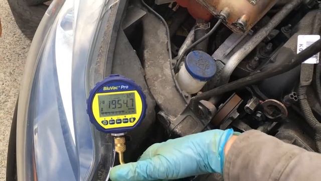 Single vacuum hose AC recharging method. Micron meter explanation of use смотреть онлайн