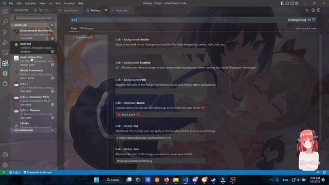 VSCODE ANIME WALLPAPER STICKER CUSTOM TUTORIAL :] | indonesia смотреть онлайн