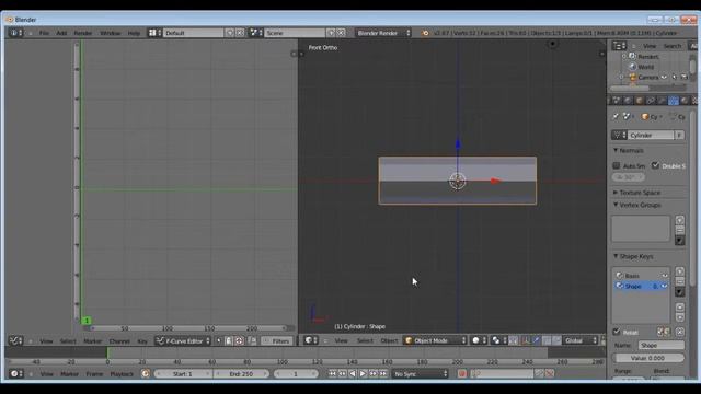 Tutorial Blender Basic Driver Shape Key смотреть онлайн