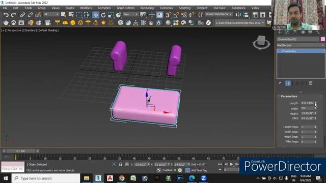#7| Chamfer CYL| Sofa Design| Extended Primitives with Exercises in 3ds max (Part-2)| смотреть онлайн