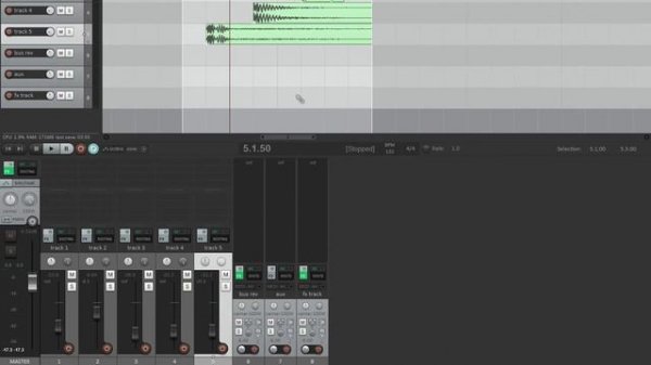 Где в РИПЕРЕ шины посыла (bus aux return). Как работать в REAPER