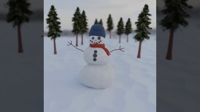 Snowman in blender смотреть онлайн