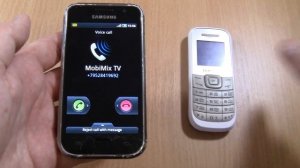 Incoming call & Outgoing call at the Same Time Samsung S1 White+Samsung 1200M