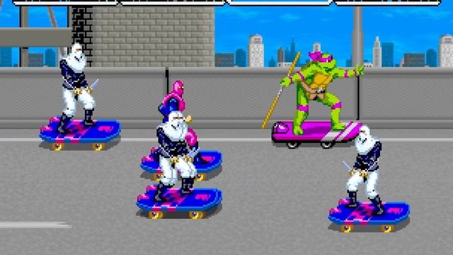Teenage Mutant Ninja Turtles TMNT - Arcade Longplay (Donatello)