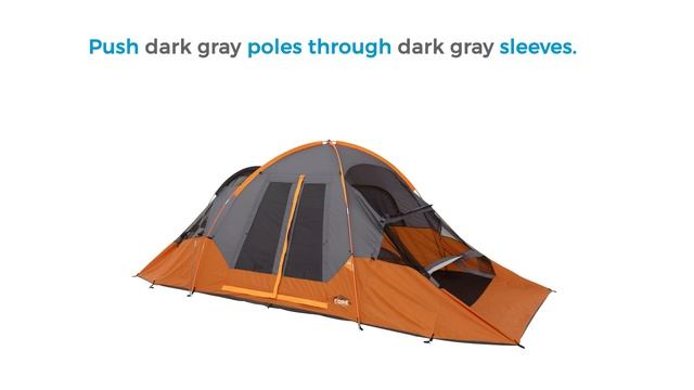 CORE® Equipment 11 Person Extended Dome Tent Setup смотреть онлайн