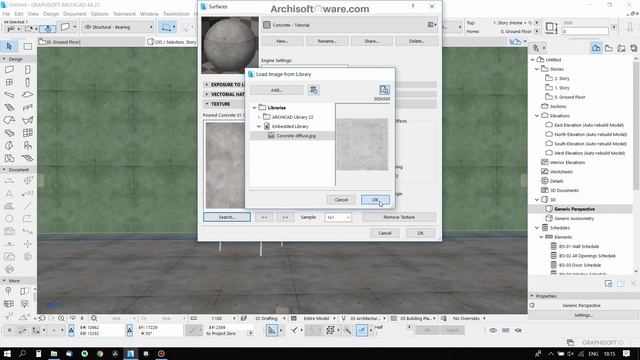 Archicad tutorial - How to apply your own texture in Archicad смотреть онлайн