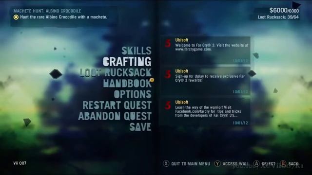 Far Cry 3 Path of the Hunter Machete Hunt Albino Crocodile RARE] смотреть онлайн