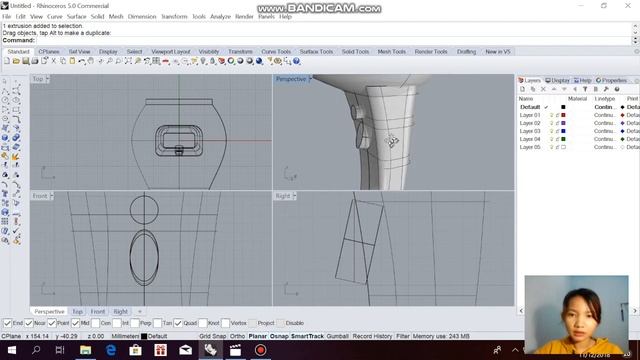 TUTORIAL RHINOCEROS 5.0 Membuat Hairdryer - Immanuela Kristina Simatupang - 1602162102 - DP16-LS смотреть онлайн