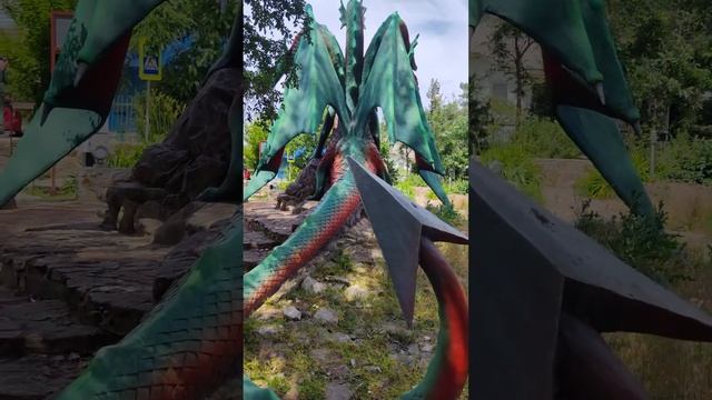 "Змей Горыныч" скульптура из бетона автор и скульптор Руслан Воропаев смотреть онлайн
