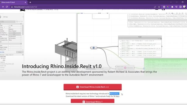 Rhino Inside Revit install смотреть онлайн