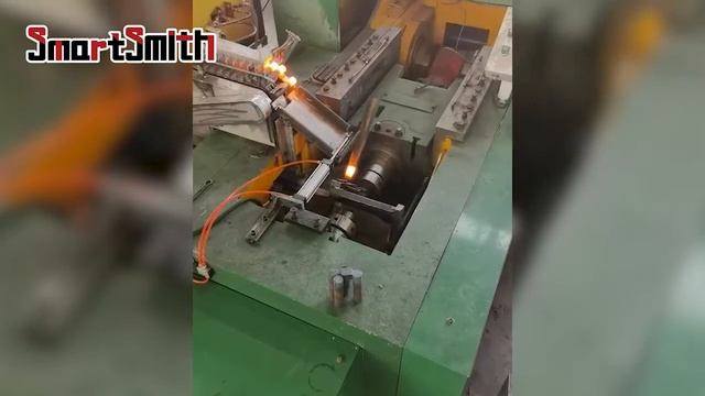 Bolt head forging, M12 or larger, automatic hot heading machine, red punching machine, hot forging смотреть онлайн