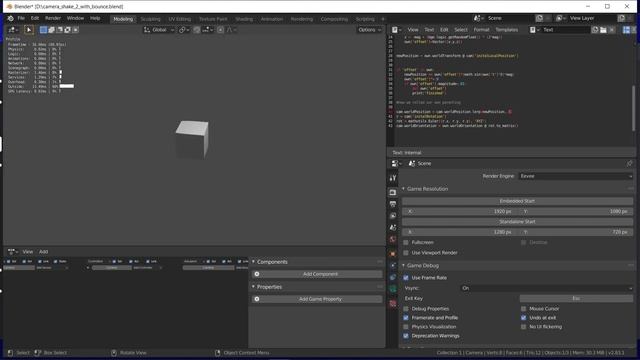 Camera shake in python on scene camera смотреть онлайн