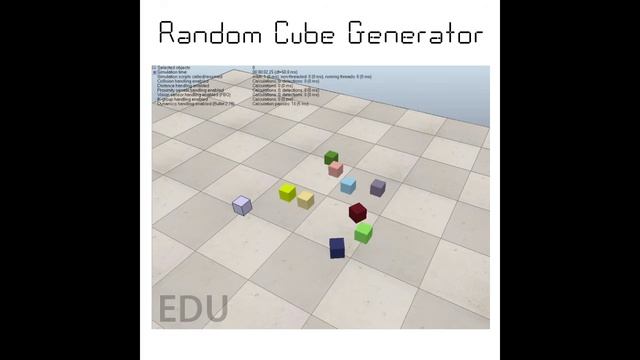Random Cube Generator CoppeliaSim Edu/V-Rep смотреть онлайн