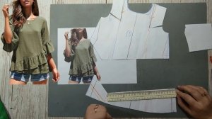 Моделирование. Простая блуза, легкая в крое и пошиве. Выкройка № 1637.