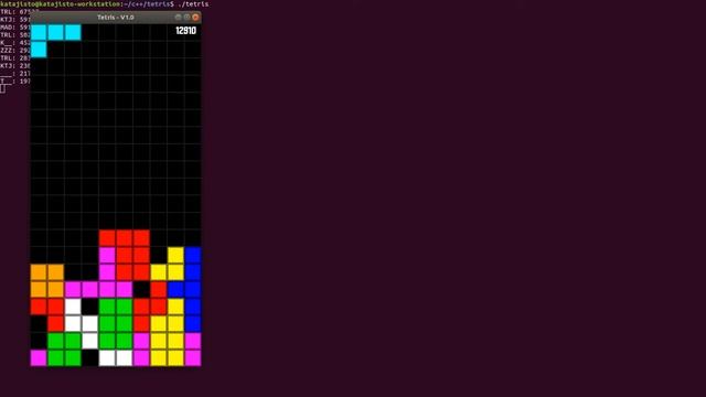 Tetris SFML implementation using C++ смотреть онлайн