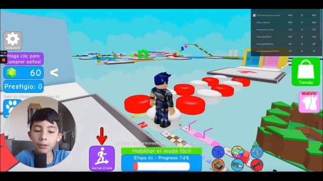 ROBLOX OBBY Mega Easy Parkour Escape 725 Etapas смотреть онлайн