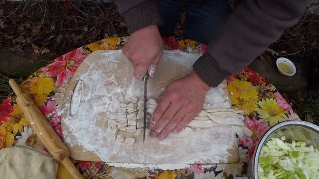 Манпар по узбекски в казане. смотреть онлайн