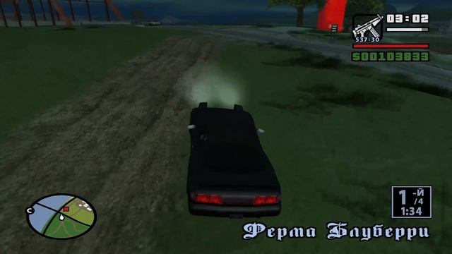 Прохождение игры Grand Theft Auto: San Andreas. Гонка 2. Пустоземье Б. смотреть онлайн