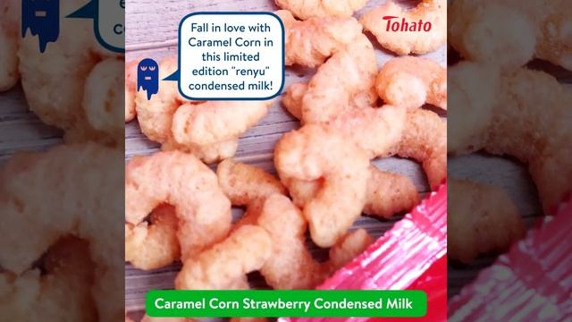 Caramel Corn Strawberry Condensed Milk (Christmas WOWBOX 2018)