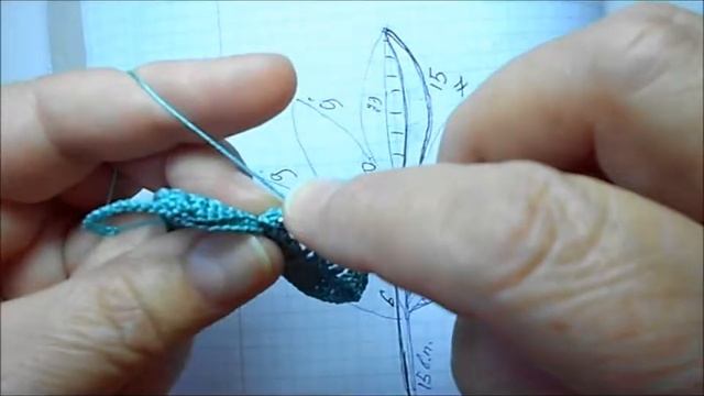 ажурный листик,вязание крючком,how to crochet,crochet,crochet tutorial смотреть онлайн