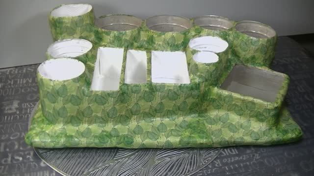 Вместительный ОРГАНАЙЗЕР ИЗ ПЛАСТИКОВЫХ БУТЫЛОК И КОРОБОК . смотреть онлайн