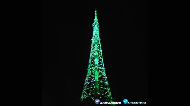 Подсветка телебашни в Санкт-Петербурге в честь дня 8 марта.🌷✨ 2025 г. смотреть онлайн