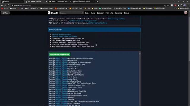 HOW TO CLAIM EVERY STEAM GAME EVER MADE (FREE) | SteamDB Free Packages Tool