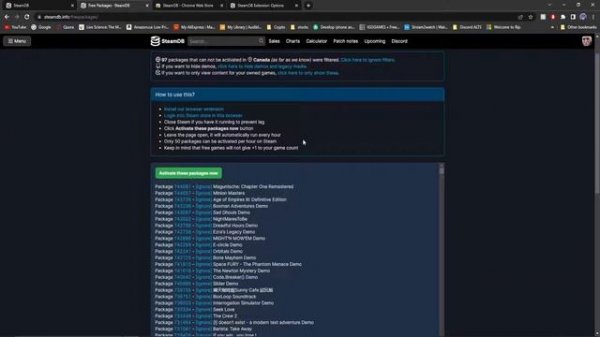 HOW TO CLAIM EVERY STEAM GAME EVER MADE (FREE) | SteamDB Free Packages tool
