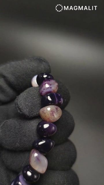 Агат тонированный, галтовка, фиолетовый смотреть онлайн