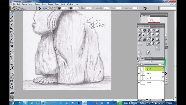 Cleaning a Sketch with Corel Painter смотреть онлайн