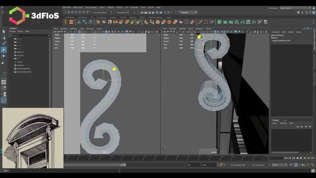 Blender 2D/3D Grease pencil timelapse "Paris Window" смотреть онлайн